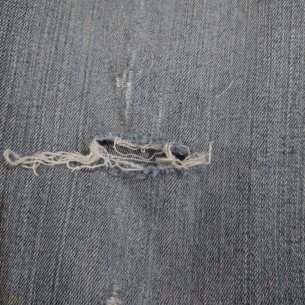 Thrashed Distressed DKNY Boot Cut Cotton Spandex Fits 30x30 size 10 - Picture 12 of 15